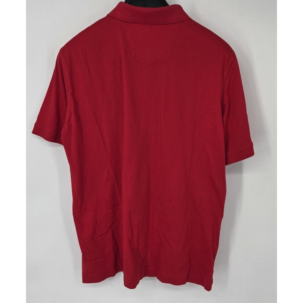 Robert Graham Polo Shirt Mens XL Red 100% Cotton‎ Classic Fit Embroidered Skull - Picture 3 of 9